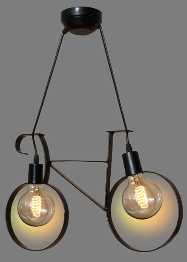 Das/P/Cycle Gen-6004 Hanging Pendant Light And Lamp, Black, Cycle - Cycle, Black, NA